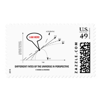 Different Fates Of The Universe In Perspective Postage Stamp