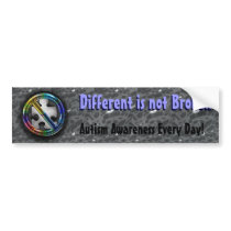 Different is not Broken bumper stickers by webcarve Different is not Broken bumper stickers