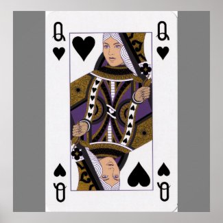 different playing card poster
