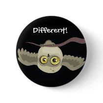 Different! Upsidown Owl Button