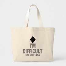 Difficult Ski MONTANA Canvas Bags