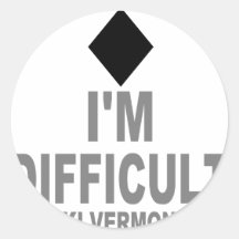Difficult_Ski_VERMONT Sticker