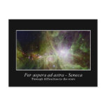 Difficulties lead us to the stars post cards