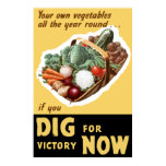 Dig For Victory Now -- WW2 Print