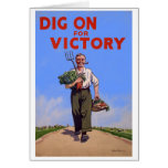 Dig on for Victory Vintage Greeting Card