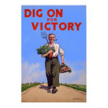 Dig on for Victory Vintage Poster