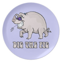 Dig the Pig Party Plate