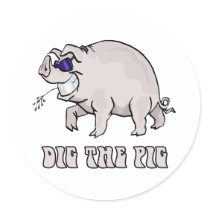 Dig the Pig stickers by DrDorian Dig the Pig stickers