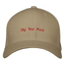 Dig Your Pond embroidered hats by civicDewey Dig Your Pond embroidered hats