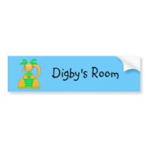 Digby Dino Bumper Sticker bumper stickers