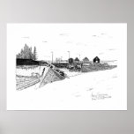 Digby, Nova Scotia Fishing Boats Pen & Ink posters