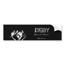 DIGBY, What's Not Plastic? bumper stickers