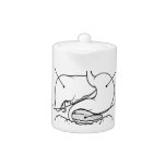 Digestive Tract System Illustration Teapot