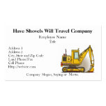 Digger Shovel Business Cards