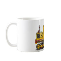 Digger Shovel Construction Mugs by art1st Digger Shovel Construction Mugs