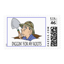 Diggin' For My Roots Postage Stamps