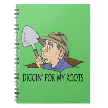 Diggin' For My Roots Spiral Note Books