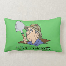 Diggin' For My Roots Throw Pillow