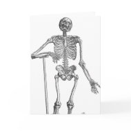 Digging Skeleton Illustration card