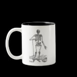 Digging Skeleton Illustration Coffee Mugs