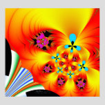 'DigiFlowers' Canvas UV Art Print
