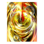 Digital Abstract Art Postcard