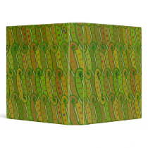 Digital Art Gliftex Abstract Confused in the Jungl 3 Ring Binders