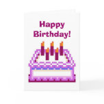 Digital Birthday Cake Greeting Cards
