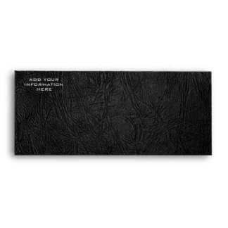 black leather envelope