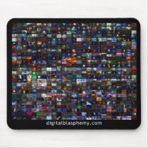 digital blasphemy, planets, seasons, landscapes, nature, Mouse pad with custom graphic design