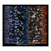 Digital Blasphemy Spectrum Mosaic (Black) posters by digitalblasphemy Digital Blasphemy Spectrum Mosaic (Black) posters