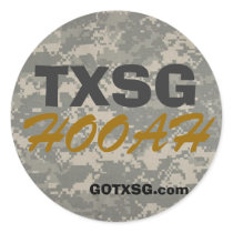 digital camoTXSG, GOTXSG.com, HOOAH round decal stickers by bassman_47 digital camoTXSG, GOTXSG.com, HOOAH round decal stickers