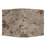 Digital Camouflage Desert 3 Ring Binder