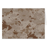 Digital Camouflage Desert cards