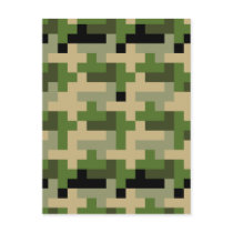 Digital Camouflage Postcard