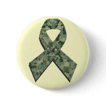 Digital Camouflage Ribbon Button