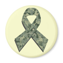 Digital Camouflage Ribbon Magnet by zortmeister Digital Camouflage Ribbon Magnet