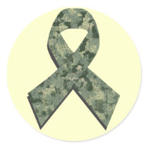Digital Camouflage Ribbon Sticker by zortmeister Digital Camouflage Ribbon Sticker