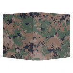 Digital Camouflage Woodland 3 Ring Binders