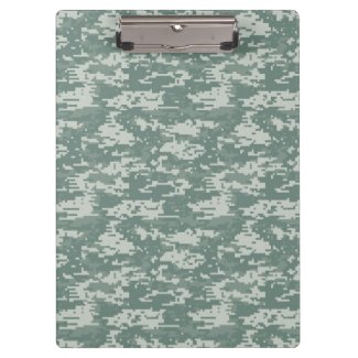 Digital Camouflage Woodland Clipboards