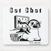 DIGITAL CAT CHAT mousepads by Computious DIGITAL CAT CHAT mousepads