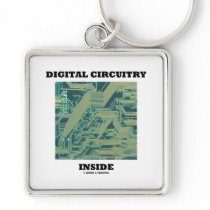 Digital Circuitry Inside (Circuit Board) Key Chain