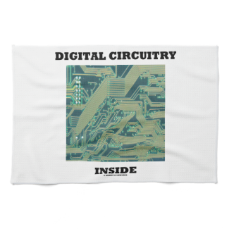 Digital Circuitry Inside (Circuit Board) Kitchen Towels