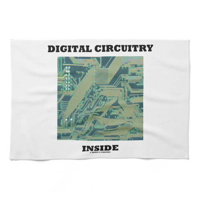 Digital Circuitry Inside (Circuit Board) Kitchen Towels