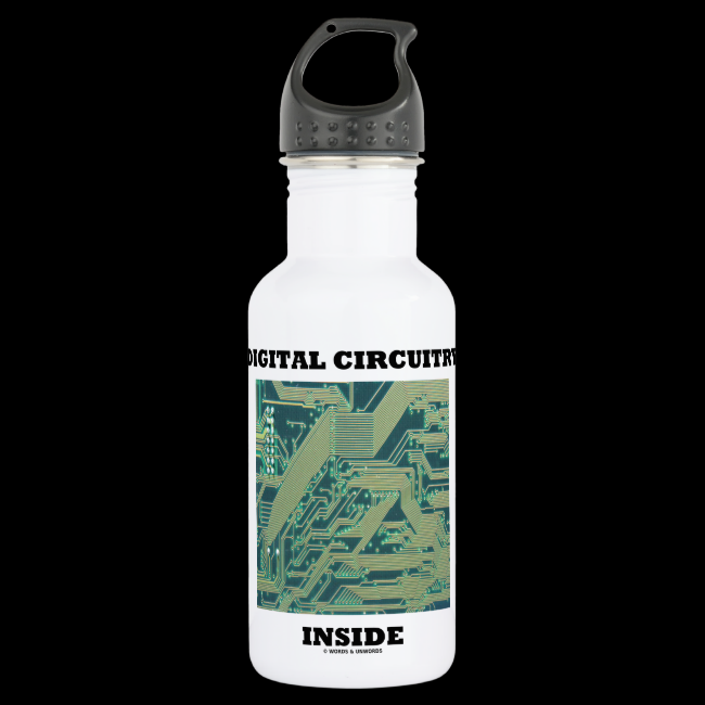 Digital Circuitry Inside (Circuit Board) 18oz Water Bottle