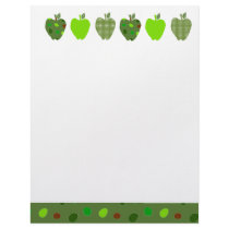 Digital Collage Apples Custom Letterhead