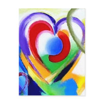 Digital color Hearts postcards by myhome71 Digital color Hearts postcards