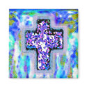 Digital Cross Painting! magnets by Perlyyyy Digital Cross Painting! magnets