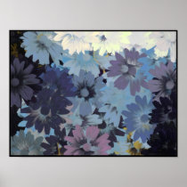 Digital Daisy Painting Poster
