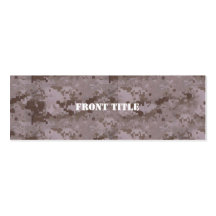 Digital Desert Camouflage Business Card Template